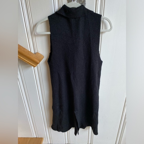 Love tree black  sweater vest with pockets size medium - Picture 2 of 8